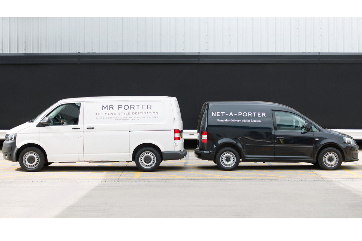 Yoox Net-a-Porter delivery vans